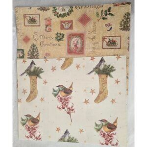 Vintage Christmas Holiday Wrapping Paper Victorian Christmas Vintage Birds